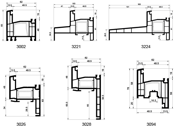 Ferestre PVC PERFORMER - Profile principale 1