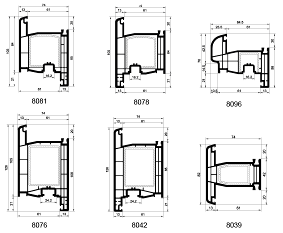 Ferestre Rondo - Profile principale