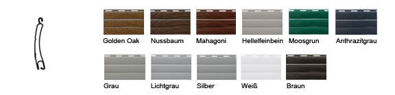 Alu slats 37 mm colors