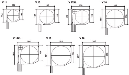 Typologie Rollladen Rollo Front